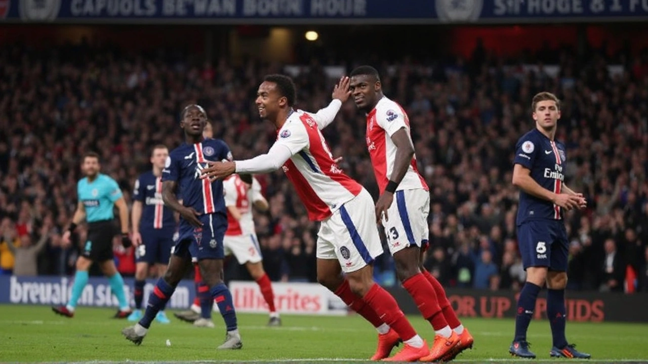 PSG slaví výhru 1:0 v prvním semifinále Ligy mistrů proti Arsenalu