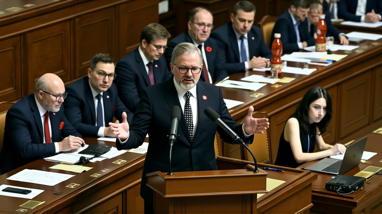Tomio Okamura zvolen předsedou Poslanecké sněmovny, přes varování Fialy a bratra